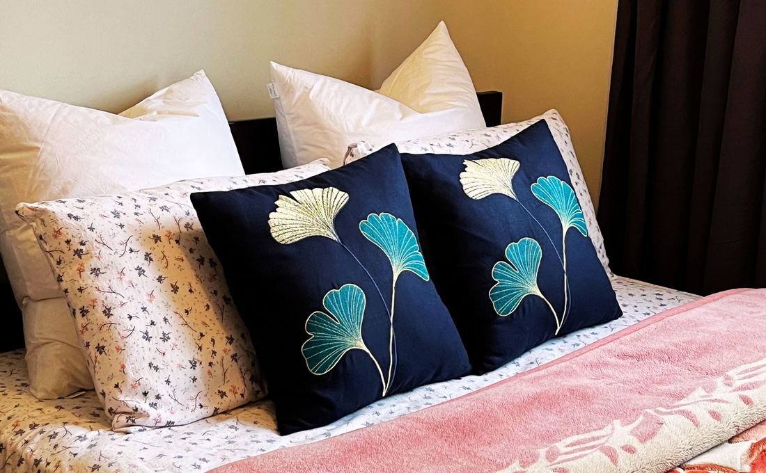 The Perfect Touch- Adding Gingko Leaf Pattern to Your Home with Throw Pillows