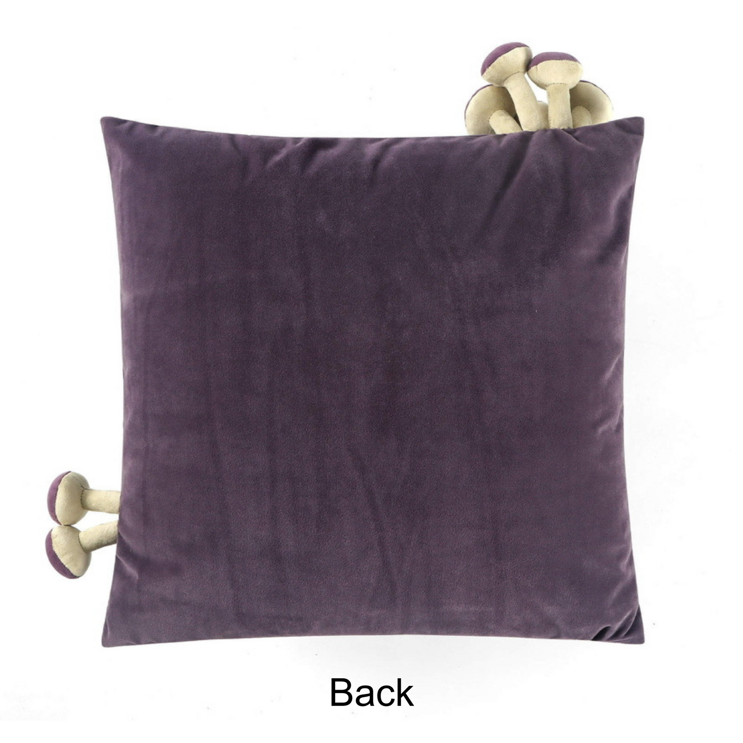 Decorative Mushroom Pillow Cover - Purple
